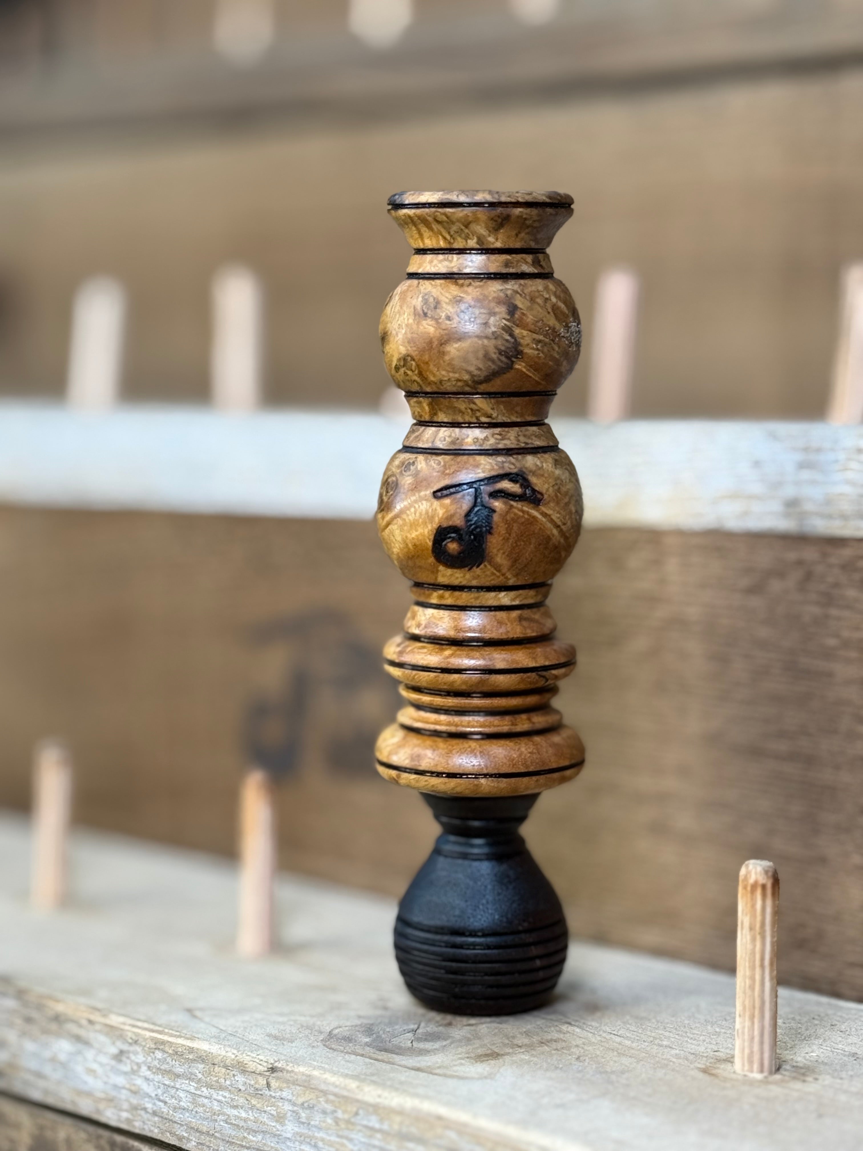 Stabilized Gofasa Burl/East Indian Rosewood double reed
