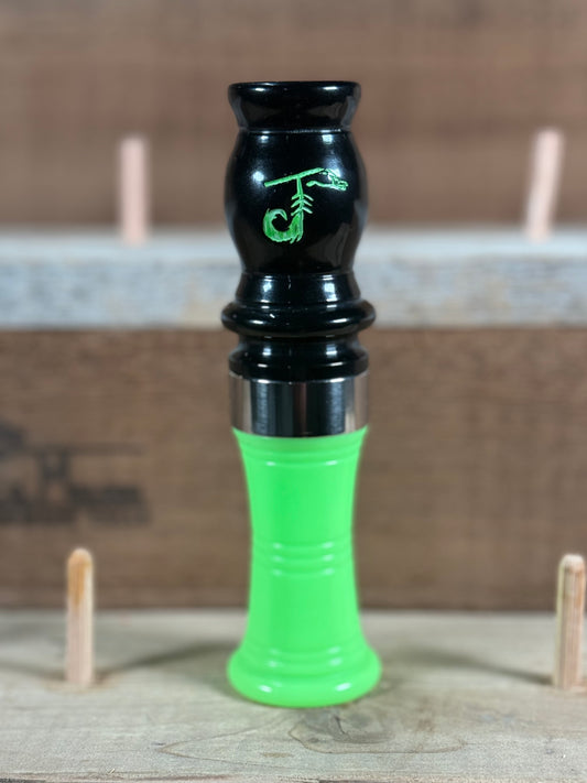 Black and Lime Green Big Goose Call