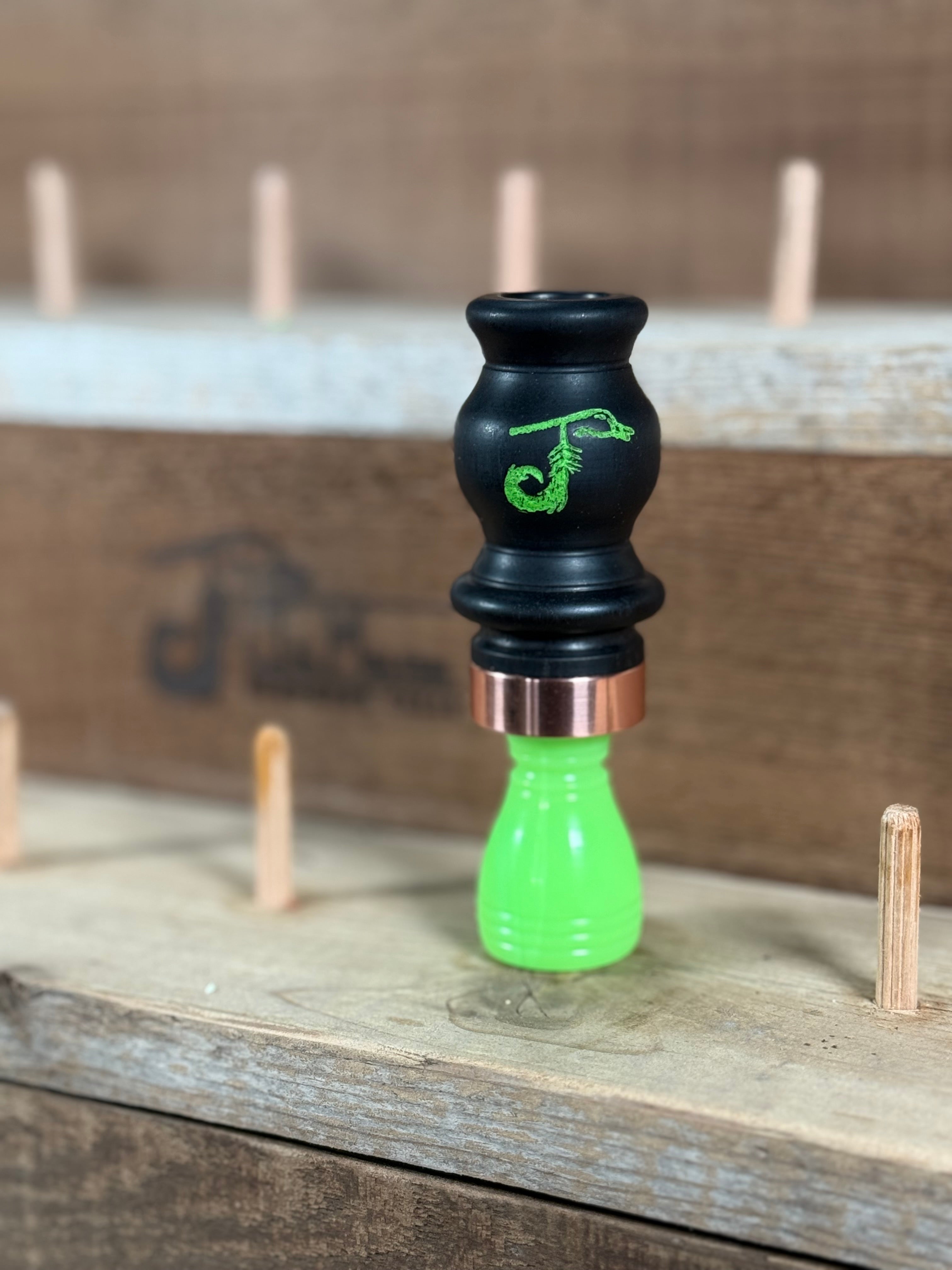 African Blackwood x Lime Green Acrylic