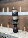 Walnut single reed w/ tan cord wrap