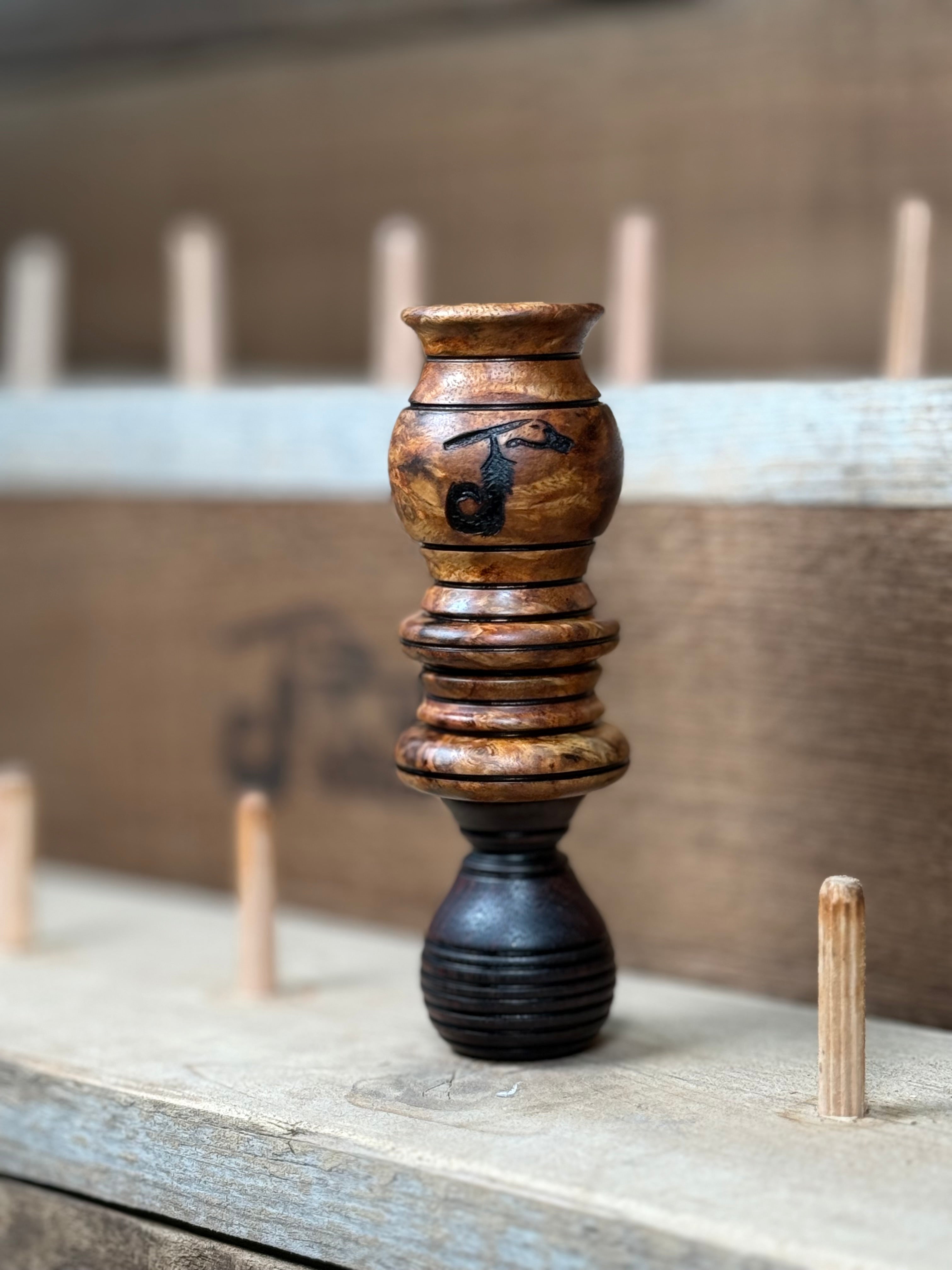 Stabilized Gofasa Burl/East Indian Rosewood single reed