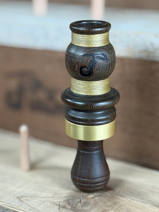 Lignum Vitae Waxed Cord Wrapped Single Reed