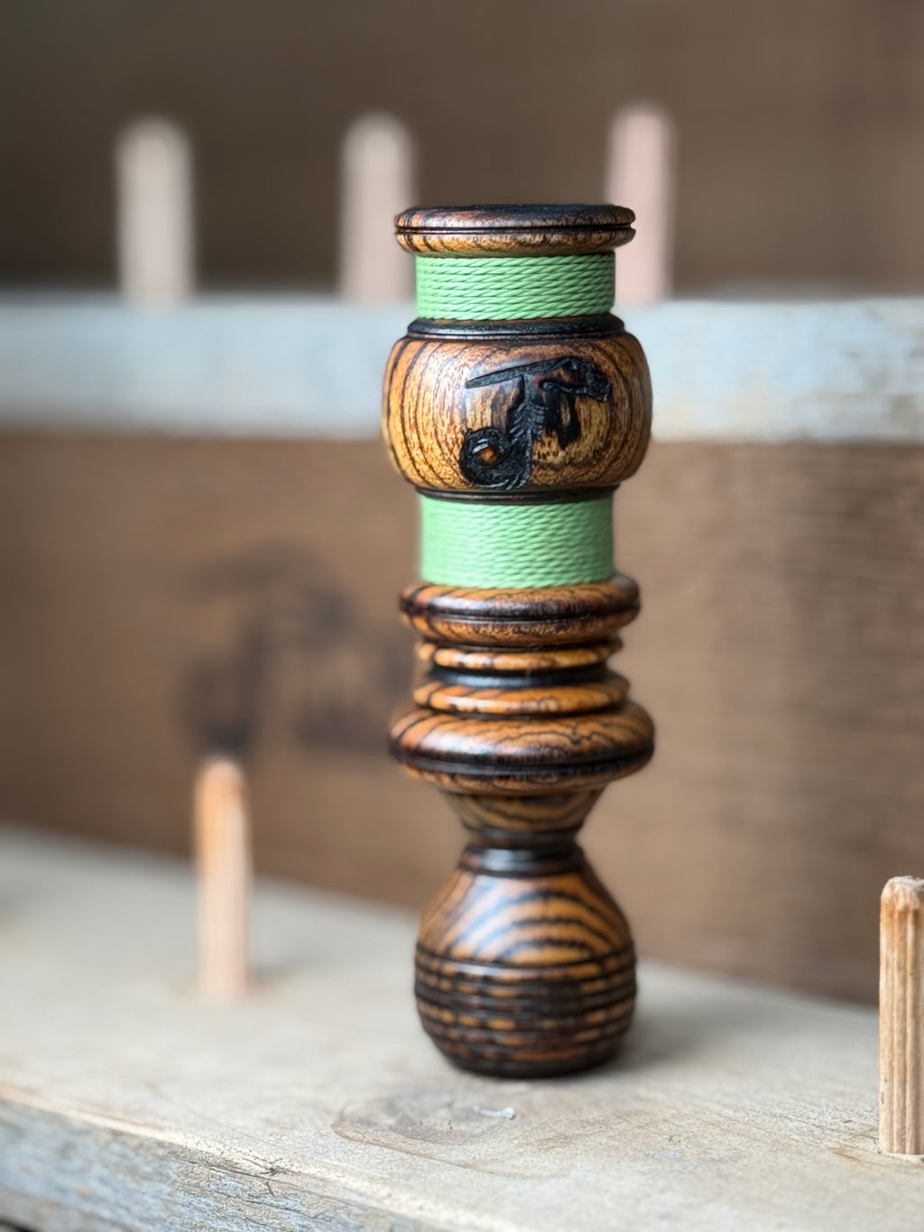 Bocote All Wood single reed w/ Cord Wrap